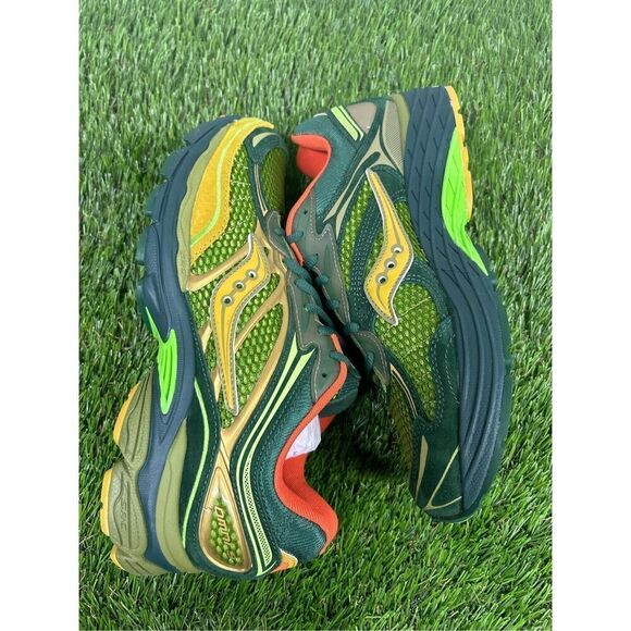 9 DS Men - Saucony Progrid Omni 9 Starcow Green Orange S70869-1 - Picture 5 of 7